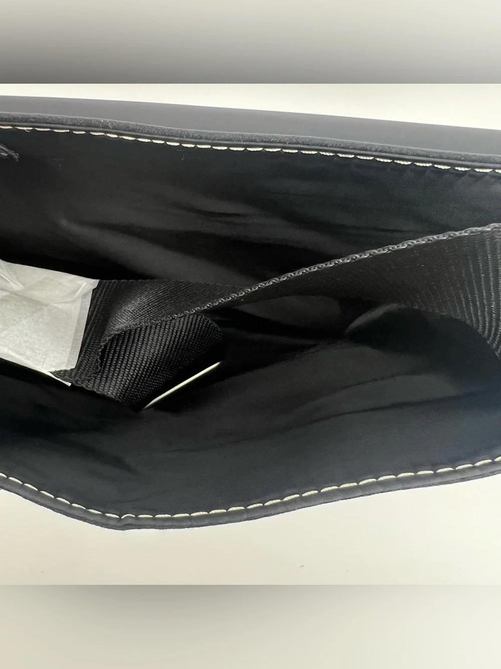 Kenneth Cole New York Faux Suede Black Messenger Laptop Briefcase Bag Classic